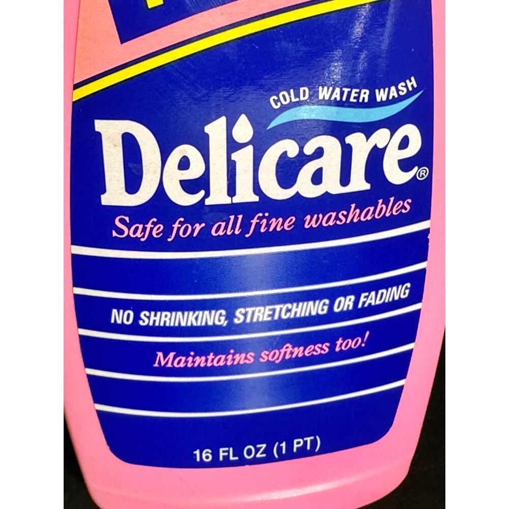 VTG NOS Delicare Cold Water Wash for all Fine Washables; 16 oz; PROP